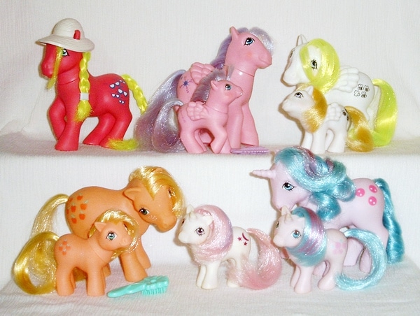MLP G1 Pony Adult Mummy and Baby Ponies NSS Non So Soft