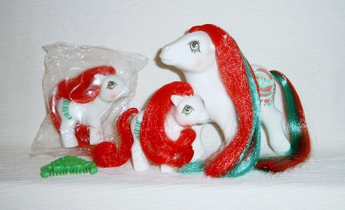 MLP G1 Pony Christmas Xmas Ponies Merry Treat Stockings MIP