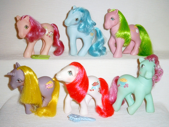 MLP G1 Pony Scented Sweetberry Ponies Complete Set