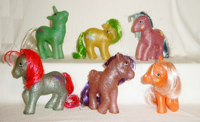 MLP G1 Sparkle Pony Mail Order Ponies Complete Set