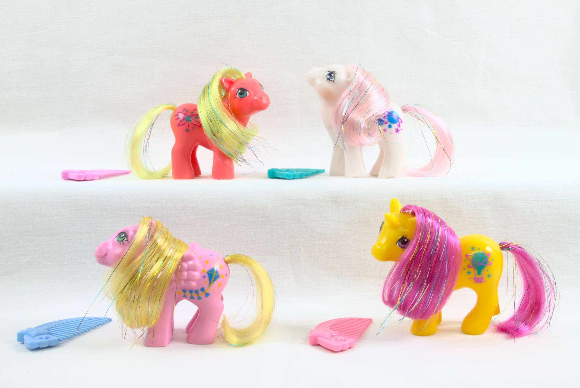 MLP G1 Pony Starlight Baby Ponies Babies With Combs Complete Set